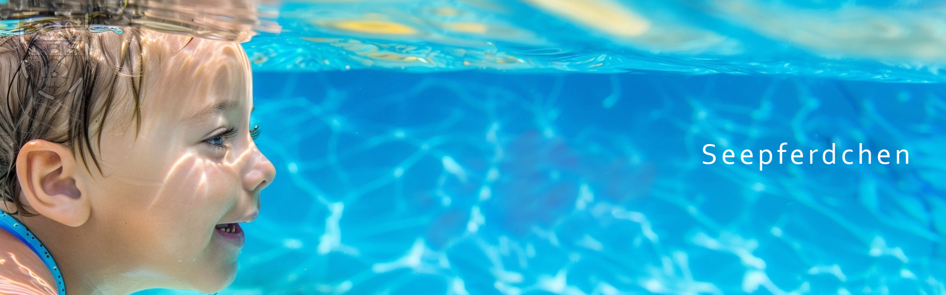 Kind beim Schwimmen lernen